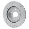 631-01004L Drilled/Slotted Brake Rotor [Silver], 2007-2019 Suzuki, Position: Front Left - image 4