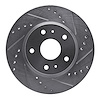 631-01004R Drilled/Slotted Brake Rotor [Silver], 2007-2019 Suzuki, Position: Front Right