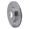 631-01004R Drilled/Slotted Brake Rotor [Silver], 2007-2019 Suzuki, Position: Front Right - image 2