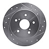 631-01006R Drilled/Slotted Brake Rotor [Silver], 2010-2013 Suzuki, Position: Rear Right - image 1
