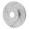 631-01008L Drilled/Slotted Brake Rotor [Silver], 2004-2010 Multiple Makes/Models, Position: Front Left - image 2