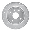631-01009L Drilled/Slotted Brake Rotor [Silver], 2004-2010 Multiple Makes/Models, Position: Rear Left - image 1