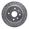 631-01009R Drilled/Slotted Brake Rotor [Silver], 2004-2010 Multiple Makes/Models, Position: Rear Right - image 1