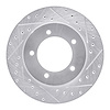 631-01012R Drilled/Slotted Brake Rotor [Silver], 1996-1998 Suzuki, Position: Front Right - image 1