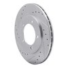 631-01013L Drilled/Slotted Brake Rotor [Silver], 1999-2008 Multiple Makes/Models, Position: Front Left - image 2