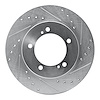 631-01013R Drilled/Slotted Brake Rotor [Silver], 1999-2008 Multiple Makes/Models, Position: Front Right - image 1