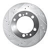 631-02021L Drilled/Slotted Brake Rotor [Silver], 1987-1997 Porsche, Position: Rear Left - image 1