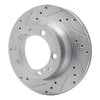 631-02021L Drilled/Slotted Brake Rotor [Silver], 1987-1997 Porsche, Position: Rear Left - image 2
