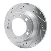 631-02024L Drilled/Slotted Brake Rotor [Silver], 1987-1989 Porsche, Position: Rear Left - image 2