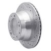 631-02024R Drilled/Slotted Brake Rotor [Silver], 1987-1989 Porsche, Position: Rear Right - image 2