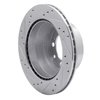631-02024R Drilled/Slotted Brake Rotor [Silver], 1987-1989 Porsche, Position: Rear Right - image 4