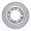 631-02031D Drilled/Slotted Brake Rotor [Silver], 1991-1997 Porsche, Position: Rear Right - image 1