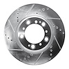 631-02066D Drilled/Slotted Brake Rotor [Silver], 1999-2021 Porsche, Position: Rear Right - image 1