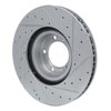631-02084D Drilled/Slotted Brake Rotor [Silver], Fits Select Multiple Makes/Models, Position: Left Front - image 4