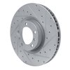 631-02085D Drilled/Slotted Brake Rotor [Silver], Fits Select Multiple Makes/Models, Position: Right Front - image 2
