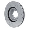 631-02085D Drilled/Slotted Brake Rotor [Silver], Fits Select Multiple Makes/Models, Position: Right Front - image 4