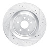 631-02102R Drilled/Slotted Brake Rotor [Silver], 2015-2018 Porsche, Position: Rear Right - image 1