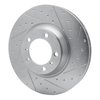 631-02121D Drilled/Slotted Brake Rotor [Silver], 2017-2021 Porsche, Position: Right Front - image 2