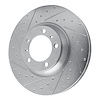 631-02122D Drilled/Slotted Brake Rotor [Silver], 2017-2021 Porsche, Position: Left Front - image 1