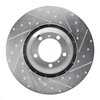 631-02122D Drilled/Slotted Brake Rotor [Silver], 2017-2021 Porsche, Position: Left Front - image 4