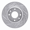 631-03000L Drilled/Slotted Brake Rotor [Silver], 2002-2006 Kia/Hyundai/Genesis, Position: Front Left - image 1