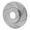 631-03000R Drilled/Slotted Brake Rotor [Silver], 2002-2006 Kia/Hyundai/Genesis, Position: Front Right - image 2