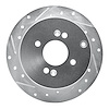 631-03002L Drilled/Slotted Brake Rotor [Silver], 2006-2012 Multiple Makes/Models, Position: Rear Left - image 1