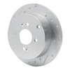631-03002L Drilled/Slotted Brake Rotor [Silver], 2006-2012 Multiple Makes/Models, Position: Rear Left - image 2