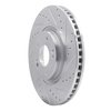 631-03003R Drilled/Slotted Brake Rotor [Silver], Fits Select Kia/Hyundai/Genesis, Position: Front Right - image 2