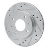 631-03004L Drilled/Slotted Brake Rotor [Silver], 1989-1998 Kia/Hyundai/Genesis, Position: Front Left - image 2