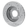 631-03004L Drilled/Slotted Brake Rotor [Silver], 1989-1998 Kia/Hyundai/Genesis, Position: Front Left - image 4
