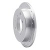 631-03006L Drilled/Slotted Brake Rotor [Silver], 1991-1993 Kia/Hyundai/Genesis, Position: Rear Left - image 2
