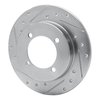631-03008L Drilled/Slotted Brake Rotor [Silver], 1994-1996 Kia/Hyundai/Genesis, Position: Rear Left - image 2