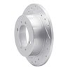 631-03009L Drilled/Slotted Brake Rotor [Silver], 1994-1998 Kia/Hyundai/Genesis, Position: Rear Left - image 2