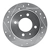 631-03010L Drilled/Slotted Brake Rotor [Silver], 1997-2006 Kia/Hyundai/Genesis, Position: Rear Left - image 1