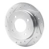 631-03010L Drilled/Slotted Brake Rotor [Silver], 1997-2006 Kia/Hyundai/Genesis, Position: Rear Left - image 2