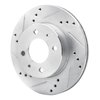 631-03012L Drilled/Slotted Brake Rotor [Silver], 2000-2002 Kia/Hyundai/Genesis, Position: Front Left - image 2