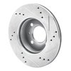 631-03012L Drilled/Slotted Brake Rotor [Silver], 2000-2002 Kia/Hyundai/Genesis, Position: Front Left - image 4