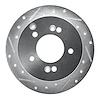 631-03014L Drilled/Slotted Brake Rotor [Silver], 2001-2010 Kia/Hyundai/Genesis, Position: Rear Left - image 1