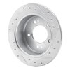 631-03014L Drilled/Slotted Brake Rotor [Silver], 2001-2010 Kia/Hyundai/Genesis, Position: Rear Left - image 4