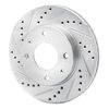 631-03015L Drilled/Slotted Brake Rotor [Silver], 2001-2003 Kia/Hyundai/Genesis, Position: Front Left - image 2