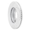 631-03015R Drilled/Slotted Brake Rotor [Silver], 2001-2003 Kia/Hyundai/Genesis, Position: Front Right - image 4