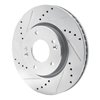 631-03016L Drilled/Slotted Brake Rotor [Silver], 2003-2013 Kia/Hyundai/Genesis, Position: Front Left - image 2
