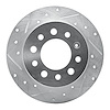 631-03017L Drilled/Slotted Brake Rotor [Silver], 2003-2008 Kia/Hyundai/Genesis, Position: Rear Left - image 1