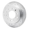 631-03017L Drilled/Slotted Brake Rotor [Silver], 2003-2008 Kia/Hyundai/Genesis, Position: Rear Left - image 2