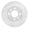 631-03018R Drilled/Slotted Brake Rotor [Silver], 2003-2006 Multiple Makes/Models, Position: Front Right - image 1