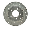 631-03021L Drilled/Slotted Brake Rotor [Silver], 2005-2020 Kia/Hyundai/Genesis, Position: Rear Left - image 1