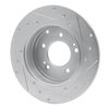 631-03021L Drilled/Slotted Brake Rotor [Silver], 2005-2020 Kia/Hyundai/Genesis, Position: Rear Left - image 4