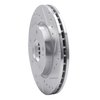 631-03023R Drilled/Slotted Brake Rotor [Silver], 2007-2010 Kia/Hyundai/Genesis, Position: Front Right - image 2