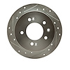 631-03024L Drilled/Slotted Brake Rotor [Silver], 2007-2010 Kia/Hyundai/Genesis, Position: Rear Left - image 1